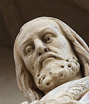 Heiliger Josef. Skulptur an der Fassade der Kirche Sankt Familia, Kassel. Foto: Paavo Blåfield