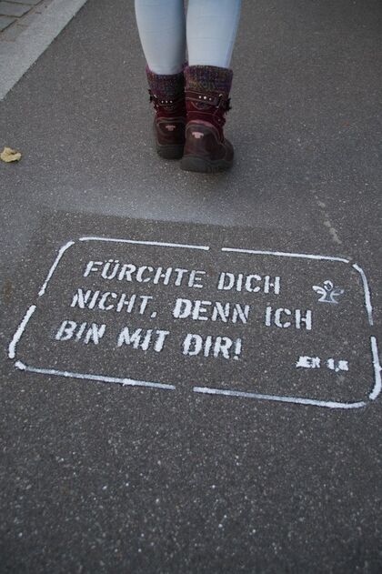 Straßengraffiti "Fürchte dich nicht"
