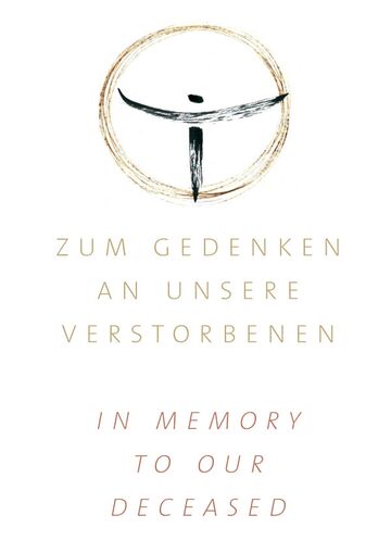 Erinnerungsbuch Sankt Familia, Kassel. Titelseite. Zeichnung und Gestatlung: Birgitta Schwansee, 2023