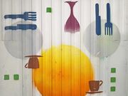 Graffiti "gedeckter Tisch". Foto: Paavo Blåfield
